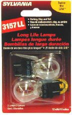 Sylvania 3157LLBP Miniature Incandescent Long Life Lamp