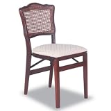 French Cane Folding Chair 2 Pack - Cherry by Homelegance
