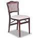 French Cane Folding Chair 2 Pack - Cherry