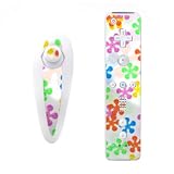 Flower Power Design Nintendo Wii Nunchuk + Remote Controller Protector Skin Decal Sticker