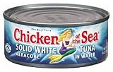 SOLID WHITE TUNA IN OIL, 24 pack of 6 oz cans