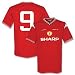 1985 Man Utd Home FA Cup Final Retro Shirt + 9 (Number Only - Hughes)