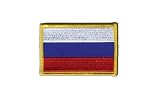 Écusson brodé Flag Patch Russie - 8 x 6 cm
