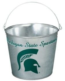 Michigan State Spartans Metal Pail