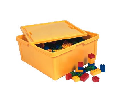 31BWR98DSJL Xtra Large LEGO Storage Bin w/ Lid   Yellow