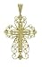 Jewelry : Cross Charm 14kt Gold - 1M544