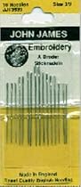 Crwl/Embr Hand Needles-Size 3/9 16/Pkg