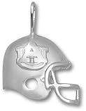 Auburn Tigers AU Helmet Pendant - Sterling Silver Jewelry