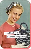 ... and best of all is the matching thong Keychain by anne taintor