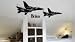 Personalized Jet Fighter decal--Big 40 X 14 inch sticker--sold by aluckyhorseshoe