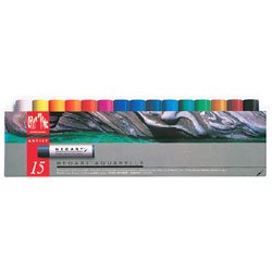 Caran D'ache - Neoart Aquarelle Fine Water Soluble Wax Pastels - Set of 15