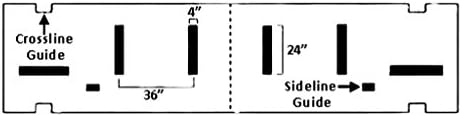 Deluxe Hash Mark Football Field Stencil - 1/8"