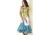 Misses Kaktus Sleeveless Tie Dye Maxi Dress