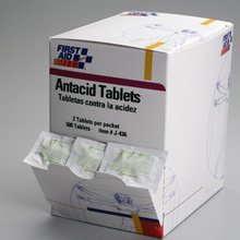 Antacid- 250 2-packs- 500 tablets per dispenser box At Home Emergency