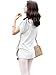V28® Women's Short Sleeve Semi Sheer Loose V Neck Shirt with Batwing Tunic Top