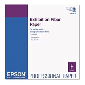 Exhibition Fiber Paper, 17 x 22, White, 25 Sheets