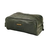 Kitchen & Housewares : HEAD Mens Leather Travel Washbag & Shaver