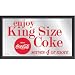 Coca-Cola Vintage Mirror Enjoy King Size Coke with Circle GREAT GIFT FOR HIM BAR GAME ROOM