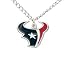 Houston Texans Chain Necklace & Pewter Pendant - NFL Football Fan Shop Sports Team Merchandise