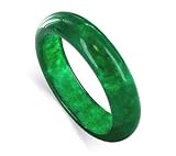 Adorable Green Jade Color Band Gemstone Ring