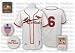 Stan Musial #6 1944 St. Louis Cardinals Authentic Throwback Mitchell and Ness MLB Baseball Jersey (White)