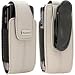 Blackberry Blackberry Pearl White Leather Vertical Pouch with Belt Clip for Pearl 8100