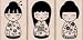 Three Japanese Dolls Artistic Impression by Hero Arts