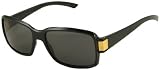 Gucci - Gucci Sunglasses 1485/S, Classic Square, Glossy Black Frame/ Gray Lenses/ Gold Detail