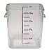 Rubbermaid Commercial Products FG630800CLR 8-Quart Carb-X Space Saving Container