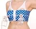 PumpEase Fabulous 50's Collection hands-free pumping bra - BelAir Blue - S