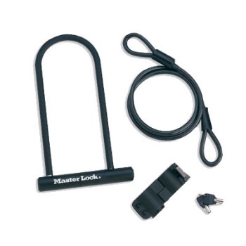 Master Lock Force 3 Double Shot Bike Lock with Cable - 4003020