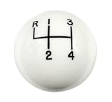 Hurst 1630003 White 4-Speed Classic Shifter Knob