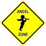 ANGEL ZONE sign * street novelty SO CUTE