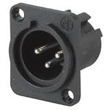 Neutrik NC3MPP XLR Chassis Mount Male Plastic D