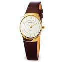 Skagen Damenarmbanduhr Slimline Leder 693XSGLD