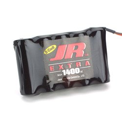 Extra Receiver Pack 1400mAh 6V NiCD Flat by JR