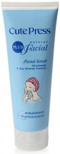 Best facial scrub - Cutepress Plus Natural Facial Microbeads &amp; Sea Minerals Essence. 75 g