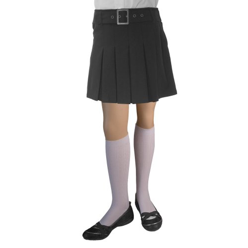 FRENCH TOAST School Uniforms Girls Pleated Scooter with Square Buckle Belt X9059