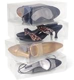 Women's Clear Shoe Boxes - Set of 10 (Clear) (3.75