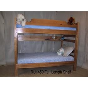Full Length Book Shelf For Riddle Bunk Bed-Light Sierra Brown by Riddle Manufacturing