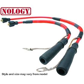Silver Color 1997 March (S.O.T.) / L4 Cylinder Nology NISSAN March spark plug wires increase horsepower and torque
