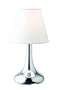 Trio-Leuchten 5960011-01 Tischleuchte Touch ME 1xE14 max. 40W Stoffschirm D: 15 cm Fuss chrom Schirm wei�