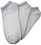 Trimfit 3 pair pack cotton comfortoe girls crew socks size 8-9