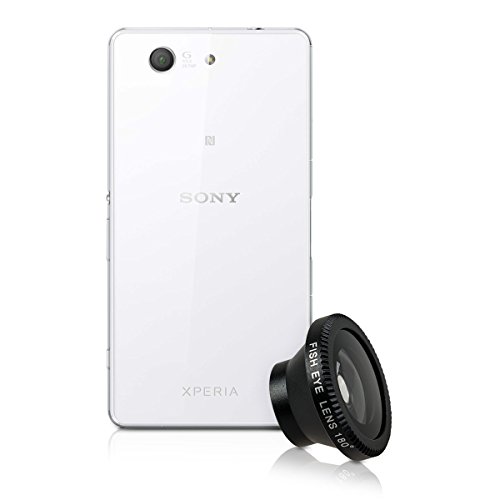 kwmobile Magnetic fisheye lens for Sony Xperia Z3 Compact / Z5 Compact in Black