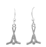 Earrings Hockey Puck and Sticks