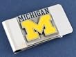 University of Michigan Pewter Money Clip NCAA