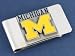 University of Michigan Pewter Money Clip NCAA