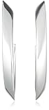 Image of Silver Oval Offset Creole Earring