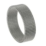 316L Stainless Steel Ring Width: 8mm
