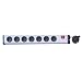 Ehmann 0201e60072301 Universal Steckdosenleiste 7-fach plus, silber-schwarz